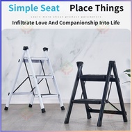 Foldable Ladder Step 2 3 4  Step Ladder 150kg Bearing Capacity Step Stool Slim Ladder Small Step Lad