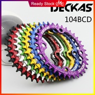 DECKAS Chainring 104BCD 36T MTB Bike Oval Chain Ring 34T 38T 32T Narrow Wide Mountain Bicycle Chainw