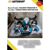 Body Full Set Topeng Predator Body Komplit Yamaha All New Nmax 2020 2021 HIAM BIRU TOSKA