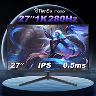 จอมอนิเตอร์ Tiansu 240Hz 24นิ้วสำหรับเล่นเกมคอมพิวเตอร์หน้าจอ280Hz เต็ม HD 1920*1080Hz 24นิ้ว Hdr400