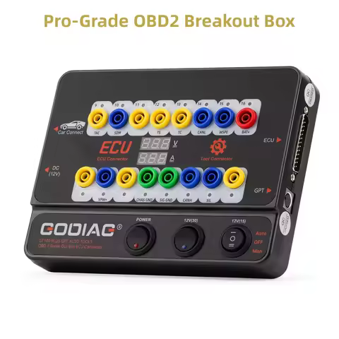 GODIAG GT100 PLUS GPT ENET DOIP 12V-24V AUTO TOOLS OBD II Break Out Box ECU Connector