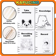 A5 Notebook Cute School Notebook 360 Degree Binder Korean Aesthetic Notebook Loose Leaf Binder Colle