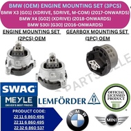 BMW (OEM) ENGINE MOUNTING (SET) (3PCS) FOR BMW X3 [G01] '17YR-ON / X4 [G02] '18YR-ON / 530i [G30] '1