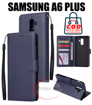 LEATHER CASE FLIP UNTUK SAMSUNG A6 PLUS / FLIP WALLET KULIT UNTUK SAMSUNG A6 PLUS / SARUNG DOMPET KULIT SAMSUNG A6 PLUS