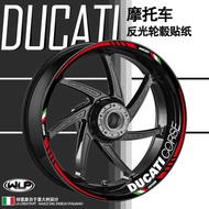 For Ducati 939 199 959 V2V4S Monster 821 796 Great Devil Reflective Wheel Hub Modification Sticker