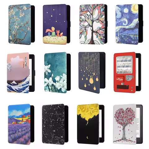 For Amazon Kindle Paperwhite 4 2018 Gen10 PQ94WIF E-book Protective Case Waterproof E-book Painted M