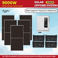 Itoshi 9000W Solar Power System Set 9kW Package for Farm Off Grid