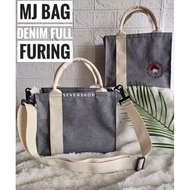 Mj BAG slempamg denim embroidered BAG