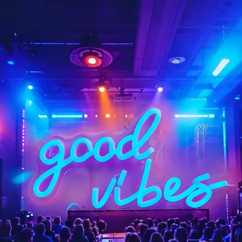 Chi-buy LED Neon Good Vibes USB Powered Neon Signs Decor Lamp Signs Birthday Gift Wall Art For Bedro