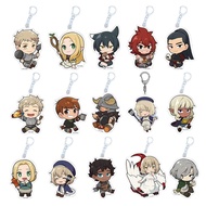 Anime Dungeon Meshi Keychain America in Dungeon Laios Falin Izutsumi Shuro Maizuru Acrylic Chibi Dec