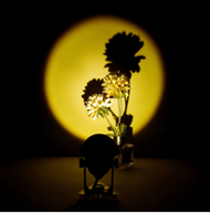 Led Sunset Projection Lamp Rainbow Atmosphere Night Light Sunset Light Home Coffee Shop Background W