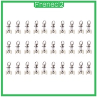 [FRENECI2] 20/30/40/60Pieces Alloy Curtain Track Glider Rail Slide Wheels Roller
