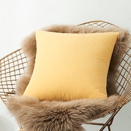 Cushion Cover Sofa Pillow Case 60x60 55x55 50x50 40x40 45x45 30x50cm Pillowcase Solid Color Velvet W