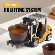 รถบังคับ Forklift 1:64 Truck Forklift Car 2.4Ghz Alloy RC Mini 555-99 สำหรับความสนุกและตื่นเต้นในการ
