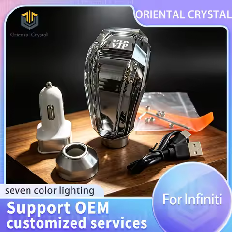 LED crystal shift knob for Infiniti Q50/Q50L/Q60/QX80/Q60S/Q70/Q70L/QX50/G Series, and is for shifti