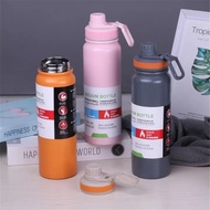 ✧ ¤ ■ ▥ hals Stainles aqua flask tumbler Portable 2 in 1 Tumbler hot cold 1 liter tumbler water bot