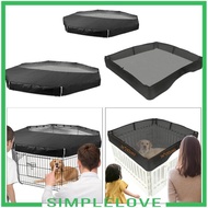[Simple] SiaBiced Dog Playpen Cover, Puppy Playpen Cover, Top Dog Cover Providing Shade, Half Mesh