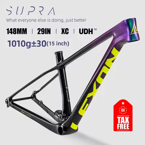 LEXON SUPRA Carbon Frame Mtb 29er Mountain Bike With UDH Hanger E-TYPE Chain Guide BOOST 148x12mm 15