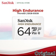 SanDisk High Endurance Micro SD UHS-I C10 V30 U3 Dashcam Memory Card ( 128GB / 256GB / 512GB / 1TB /