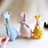手鉤玩偶手作娃娃 角落生物 辦公室陪伴 長頸鹿 單隻售價