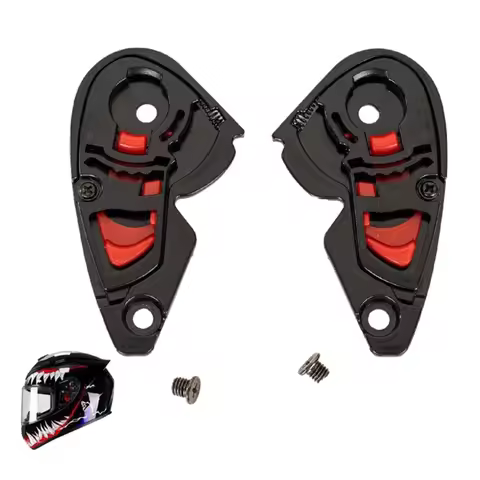 1 Pair Motorcycle Helmet Visors Shield Gear Mounting Fix Base Plate Screen Lens Holder Bracket for Q
