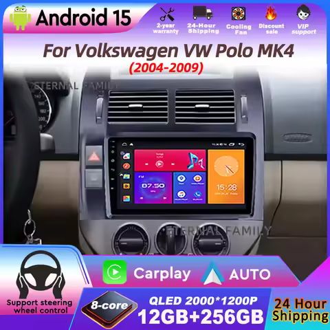 Android Car Radio For Volkswagen VW Polo MK4 6Q 9N 9N3 2004- 2009 radio Multimedia Video Navigation 