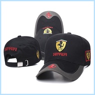 J076 Hot F1 racing Ferrari baseball cap event mens and womens cotton snapback hat adjustable