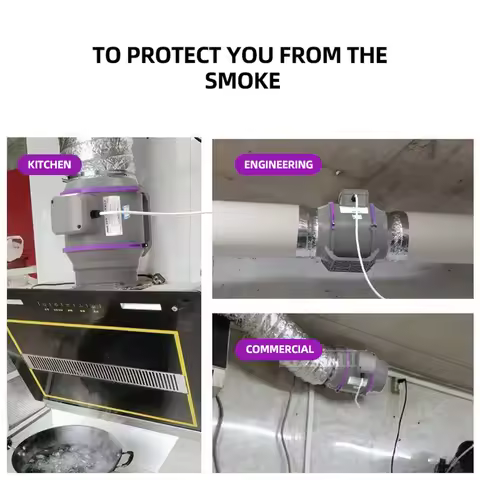 Household Ventilation Fan Kitchen Exhaust Hood Powerful Exhaust Fan Centrifugal Extractor De Humos C