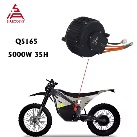 US Warehouse QS MOTOR QS165 V2 5000W 72V 35H Hall Version PMSM Mid Drive Motor for Electric Motorcyc
