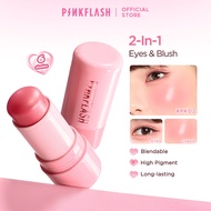 PINKFLASH Multi-Use Watery Blush And Highlighter And Contour Stick Cream Blendeable High pigment Lon