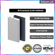 【SG LOCAL SELLER】 Mi PowerBank 10000mAh 22.5W | Powerbank Lite 22.5w Power Bank Type-C Two-Way Fast Charge USB-C Portable Charger Powerbank PB100DZM
