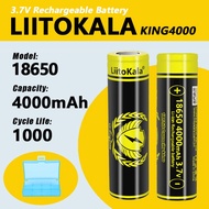 1-40pcs LiitoKala King4000+box 18650 4000mah Battery Highest Capacity CDR 10A 3.6V Reachargeable Bat