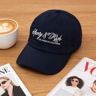 Sporty & Rich men's and women's same printed logo casual cotton adjustable sunshade duck tongue base