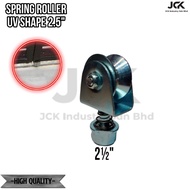 2 1/2" UV Shape Folding Gate Roller Turning Roller with Spring (BESI)