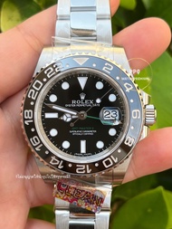 นาฬิกาข้อมือ Rolex GMT-Master ll Black Ceramic 40mm.(Top Swiss) (สินค้าพร้อมกล่อง+การ์ด) (ขอดูรูปเพิ่มเติมได้ที่ช่องแชทค่ะ)