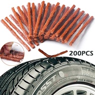 Flat Strip Self Vulcanizing Tire Repair Plug Tubeless Seal Patch Car Backhoe Tyre Maintenance 200PCS