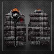 WINDPROOF MOTORCYCLE VEST DWIGHT NON HOODIE - AMOEBA BANDANA/