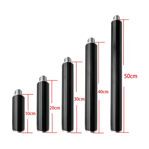 Brand new 10 20 30 40 50 CM Length Diameter 25mm Carbon Fiber Grey GPS Antenna Extension Pole for LE