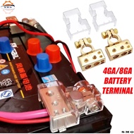 Car Battery Terminal Extension Extra Slot 4GA 8GA Power Amp Cable Input Audio System Accessories