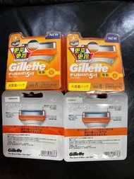 吉列Gillette fusion鋒隱男士剃鬚剃頭刀頭電動刀片8片裝