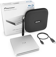 Pioneer BDR-XS07S Blu-Ray Burner &amp; Player - 6X Slim Portable External BDXL, BD, DVD &amp; CD Drive for Windows &amp; Mac with 3.0 USB - Write &amp; Read on Laptop &amp; Desktop, w/Carry Case, Software Sold Separately