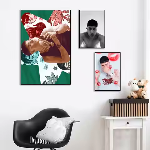 singer El Malilla album high-definition poster sticker, sprucing up home and room walls, available i