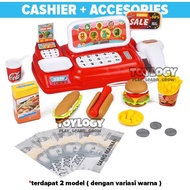 Mainan Anak Mesin Kasir Cashier Register Scanner Uang Supermarket