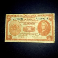 kertas koleksi Nica 50 cents 1943 no seri FJ17623B