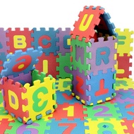 Puzzle Foam Aplhabet & Numbers 36 PCS - Multi-Color