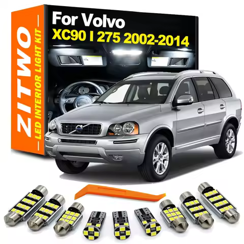 ZITWO LED Interior Sunvisor Roof Map Foot Trunk Light Kit For Volvo XC90 MK1 275 2002- 2011 2012 201