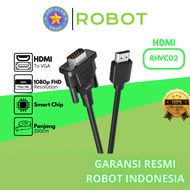 Robot RHVC02 HDMI To VGA Cable Male To Male 1080P FHD Resolution