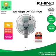 Khind WF1602 WF-1602 WF1602SE Wall Fan Kipas Dinding 风扇