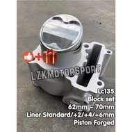 Block Ceramic Lc135 Liner up 63mm 62mm 65mm 68mm 70mm 72mm Blok Ceramic Lc135 Block Racing Y15 Y15z 
