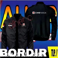 CIMB niaga embroidered jacket CIMB niaga bomber jacket CIMB niaga jacket CIMB niaga work jacket CIMB